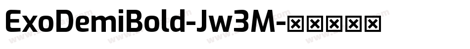 ExoDemiBold-Jw3M字体转换
