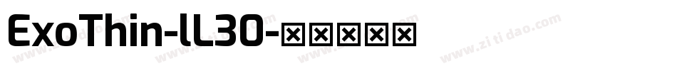 ExoThin-lL30字体转换