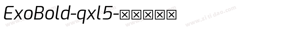 ExoBold-qxl5字体转换