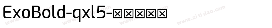 ExoBold-qxl5字体转换