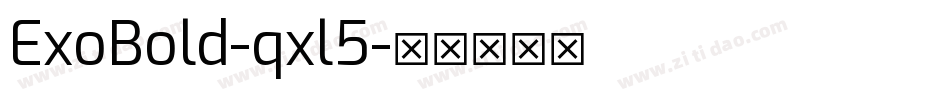 ExoBold-qxl5字体转换