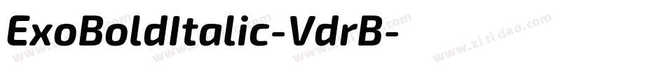 ExoBoldItalic-VdrB字体转换 ExoBoldItalic-VdrB字体转换