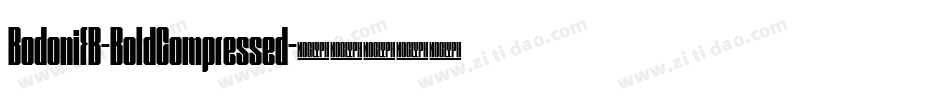 BodoniFB-BoldCompressed字体转换