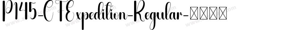 P145-CFExpedition-Regular字体转换