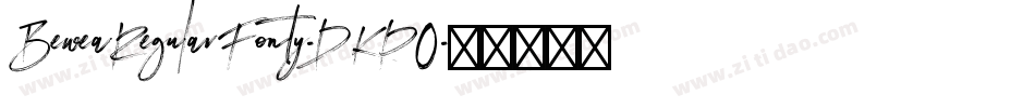 BeweaRegularFonty-DKP0字体转换