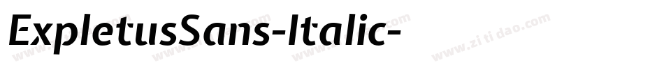 ExpletusSans-Italic字体转换