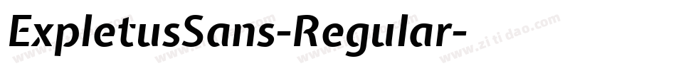 ExpletusSans-Regular字体转换
