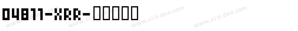 04B11-xrr字体转换