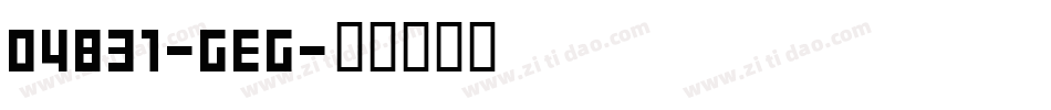 04B31-GEG字体转换