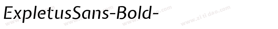 ExpletusSans-Bold字体转换