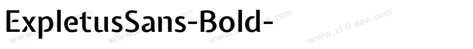 ExpletusSans-Bold字体转换