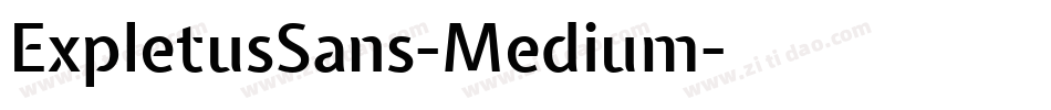 ExpletusSans-Medium字体转换