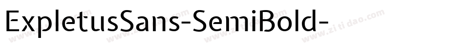 ExpletusSans-SemiBold字体转换