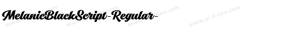 MelanicBlackScript-Regular字体转换
