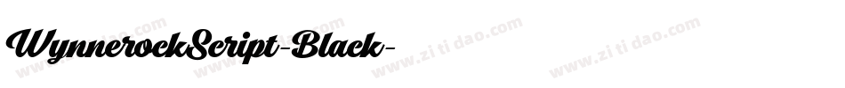 WynnerockScript-Black字体转换