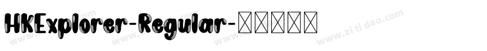 HKExplorer-Regular字体转换