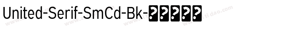 United-Serif-SmCd-Bk字体转换