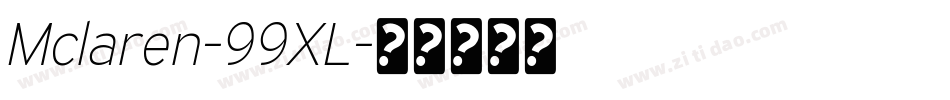 Mclaren-99XL字体转换