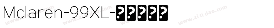 Mclaren-99XL字体转换