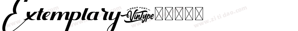 Extemplary字体转换