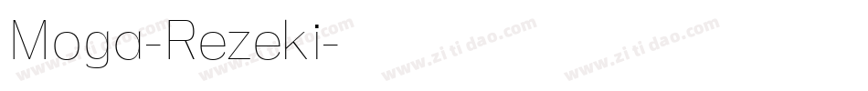 Moga-Rezeki字体转换