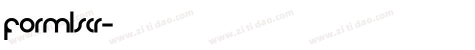 FORMLSCR字体转换