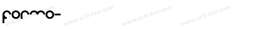 Formo字体转换