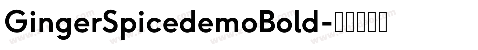 GingerSpicedemoBold字体转换