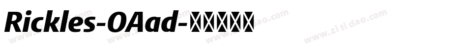 Rickles-OAad字体转换