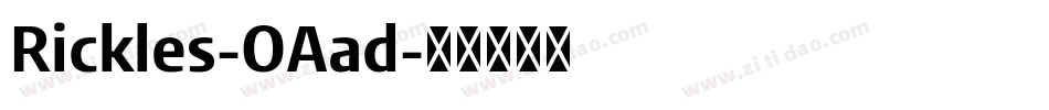 Rickles-OAad字体转换