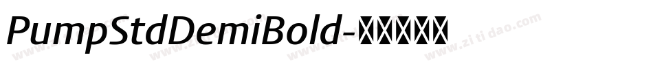 PumpStdDemiBold字体转换