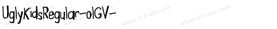 UglyKidsRegular-olGV字体转换