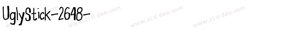 UglyStick-2648字体转换