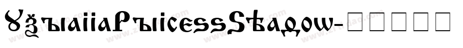 UkrainianPrincessShadow字体转换