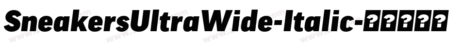 SneakersUltraWide-Italic字体转换 SneakersUltraWide-Italic字体转换