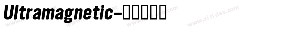 Ultramagnetic字体转换