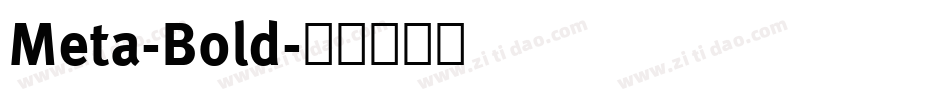 Meta-Bold字体转换