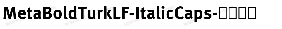 MetaBoldTurkLF-ItalicCaps字体转换