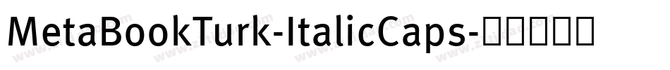MetaBookTurk-ItalicCaps字体转换