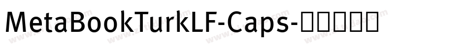 MetaBookTurkLF-Caps字体转换