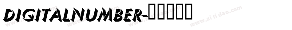 digitalnumber字体转换