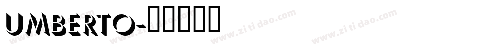 umberto字体转换