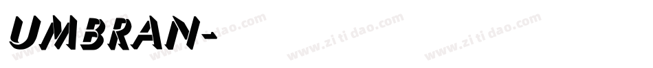Umbran字体转换