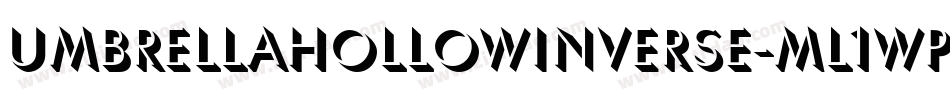 UmbrellaHollowInverse-mL1wP字体转换