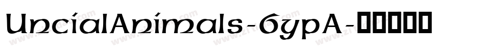 UncialAnimals-6ypA字体转换