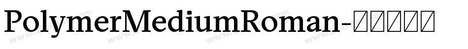 PolymerMediumRoman字体转换