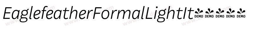 EaglefeatherFormalLightIt字体转换
