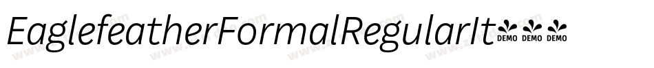 EaglefeatherFormalRegularIt字体转换