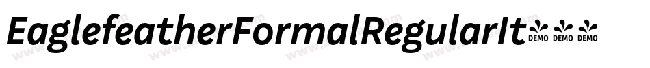 EaglefeatherFormalRegularIt字体转换