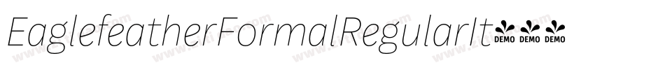 EaglefeatherFormalRegularIt字体转换